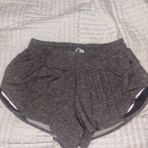 lululemon athletica Gray Athletic Shorts Relaxed Fit Elastic Waistband 4”